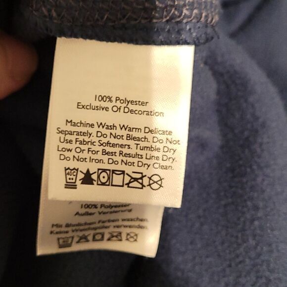 Eddie bauer dark blue fleece pullover - Picture 5 of 5